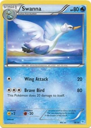 Swanna (18) - Trainer Kit: Pikachu Libre & Suicune
