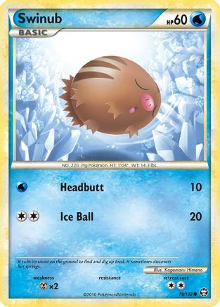 Swinub (79) Reverse Holofoil - Triumphant