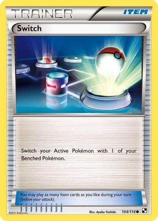 Switch (104) Reverse Holofoil - Black & White