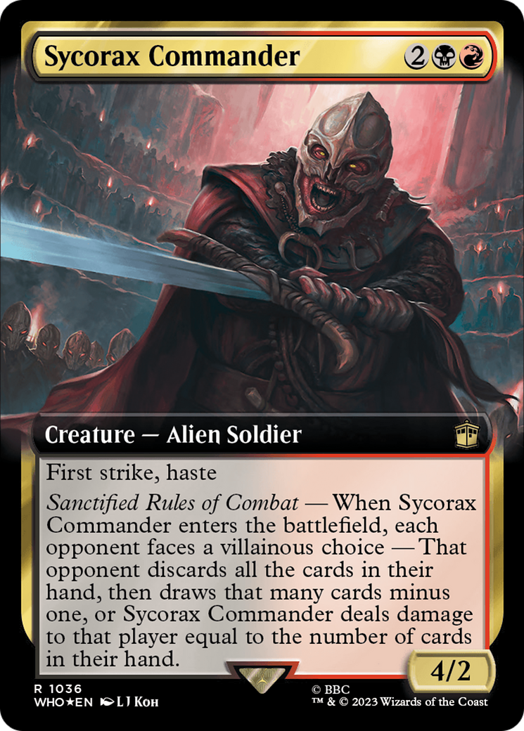 Sycorax Commander (Extended Art) (1036) Surge Foil - Doctor Who