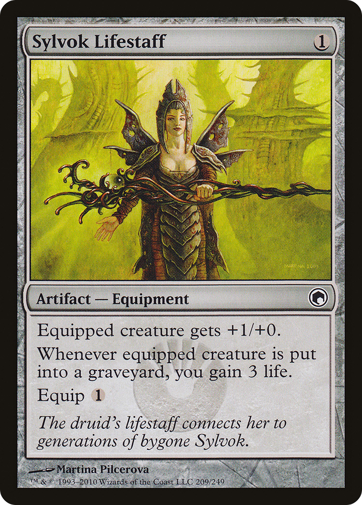Sylvok Lifestaff (209) Foil - Scars of Mirrodin