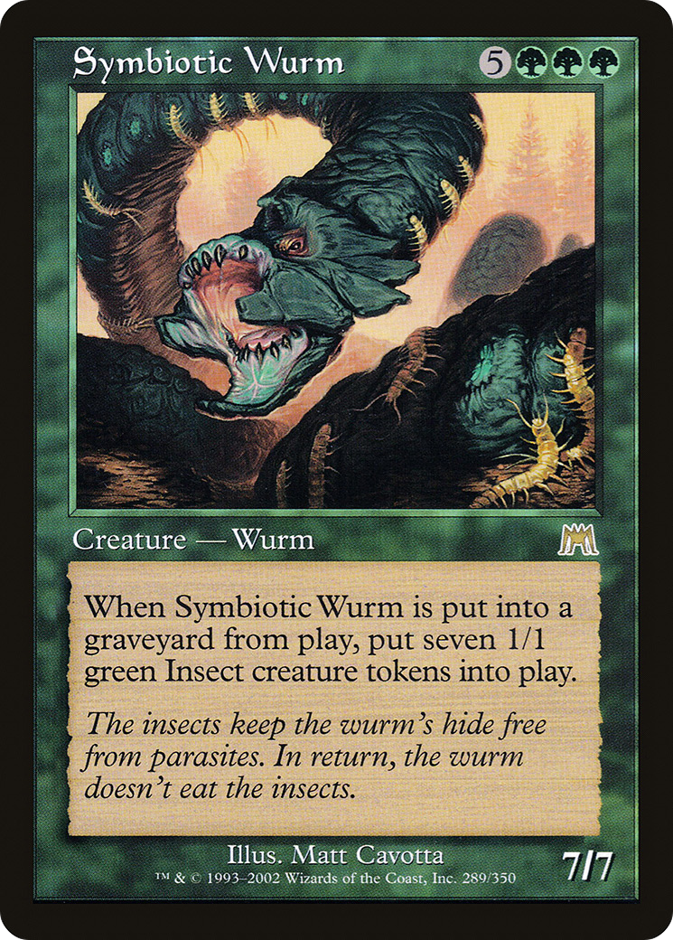 Symbiotic Wurm (289) Foil - Onslaught