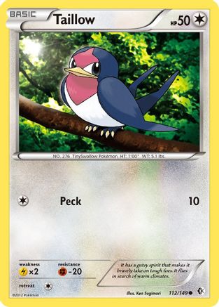 Taillow (112) Reverse Holofoil - Boundaries Crossed