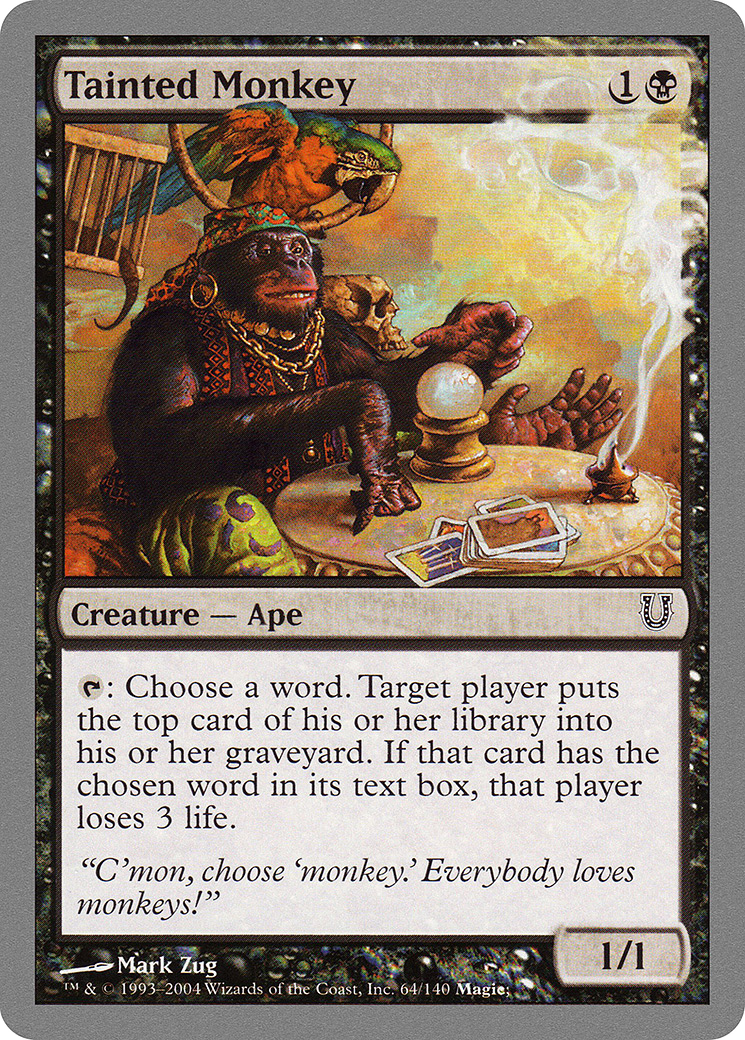 Tainted Monkey (064) Foil - Unhinged