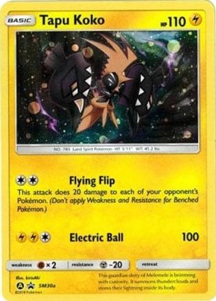 Tapu Koko (SM30a) Holofoil - Black Star Promos