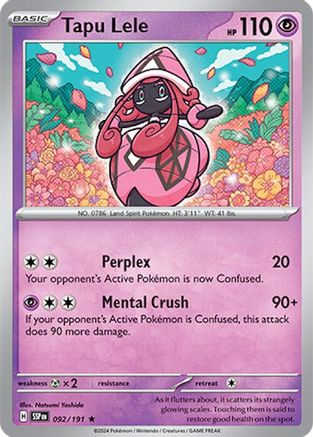 Tapu Lele (92) Holofoil - Surging Sparks