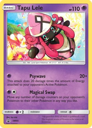 Tapu Lele (SM45) Holofoil - Black Star Promos