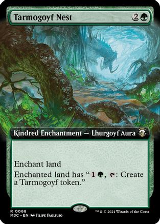 Tarmogoyf Nest (Extended Art) (068) Ripple Foil - Commander: Modern Horizons 3