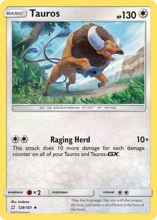Tauros (129) - Team Up