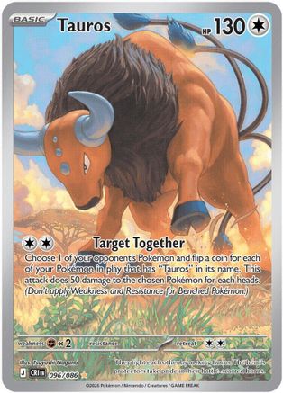 Tauros (96) Holofoil - Chaos Rising