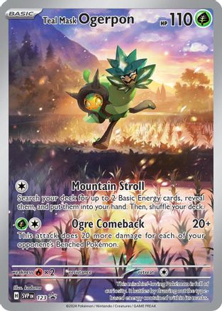 Teal Mask Ogerpon (123) Holofoil - Black Star Promos