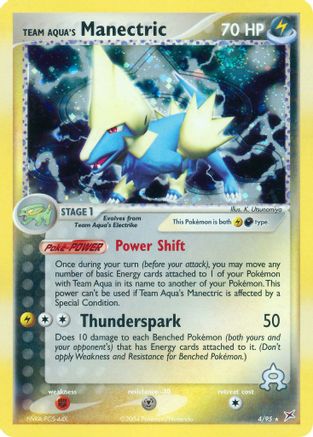 Team Aqua's Manectric (4) Holofoil - Team Magma vs Team Aqua