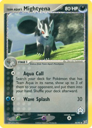 Team Aqua's Mightyena (30) - Team Magma vs Team Aqua