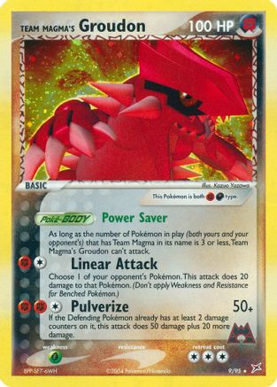 Team Magma's Groudon (9) Holofoil - Team Magma vs Team Aqua