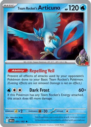 Team Rocket's Articuno (Non-Holo) (Deck Exclusives) (51) - Destined Rivals
