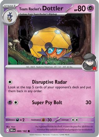 Team Rocket's Dottler (88) - Destined Rivals