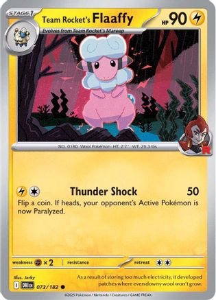 Team Rocket's Flaaffy (73) Reverse Holofoil - Destined Rivals