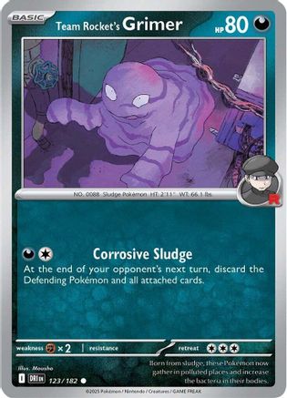 Team Rocket's Grimer (123) Reverse Holofoil - Destined Rivals