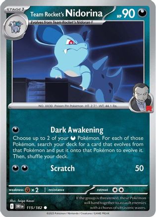 Team Rocket's Nidorina (115) - Destined Rivals