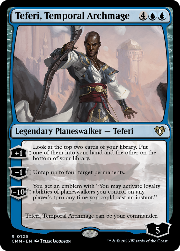 Teferi, Temporal Archmage (125) Foil - Commander Masters