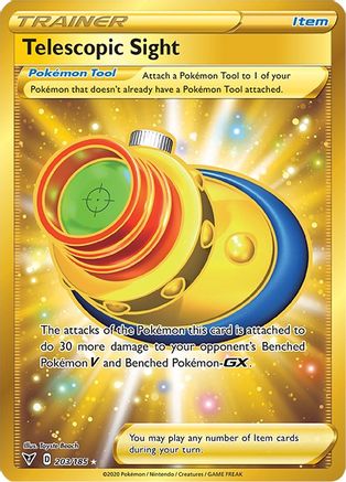 Telescopic Sight (Gold) (203) Holofoil - Vivid Voltage