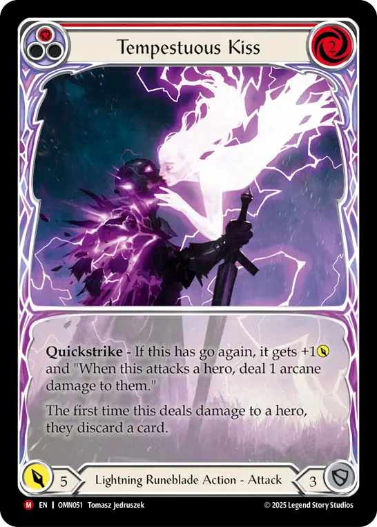 Tempestuous Kiss (Extended Art) (OMN051) Cold Foil - Omens of the Third Age