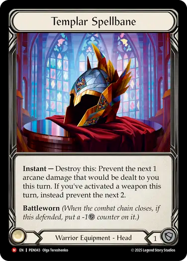 Templar Spellbane (PEN043) Cold Foil - Compendium of Rathe