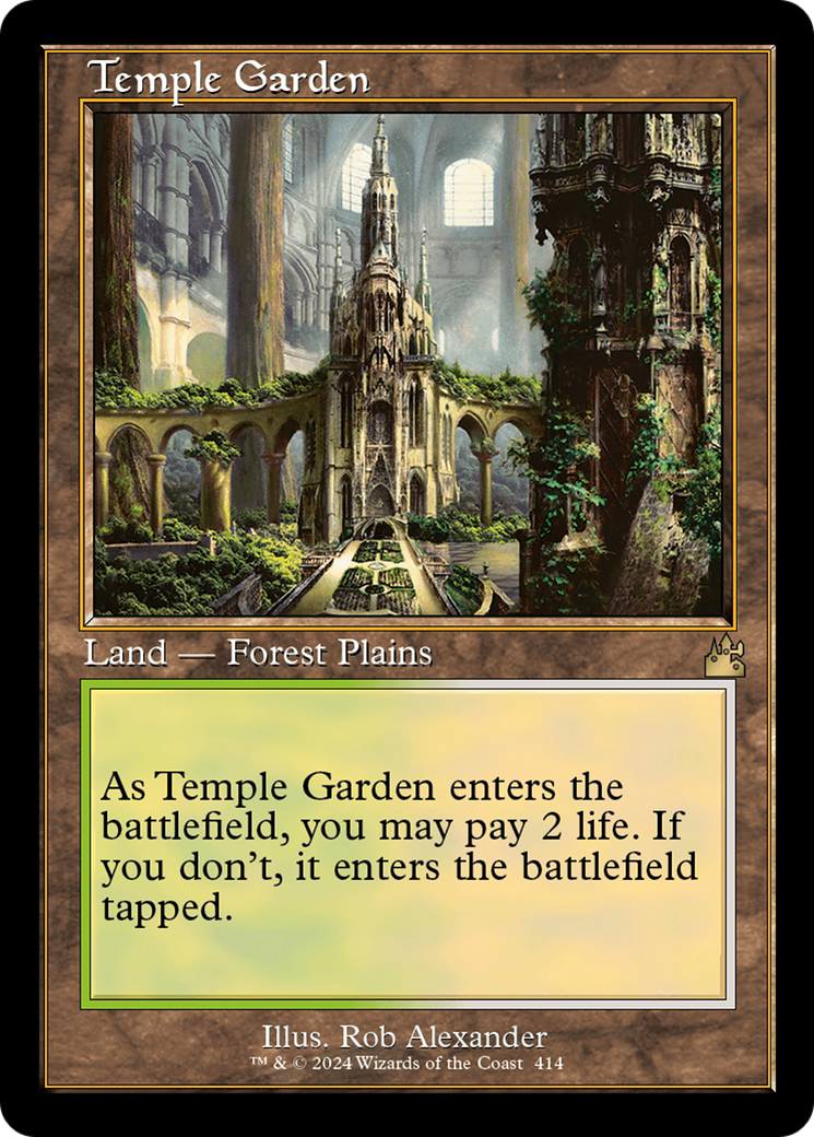 Temple Garden (Retro) (414) Foil - Ravnica Remastered
