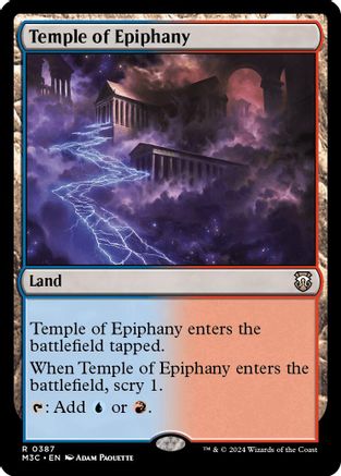 Temple of Epiphany (387) Ripple Foil - Commander: Modern Horizons 3