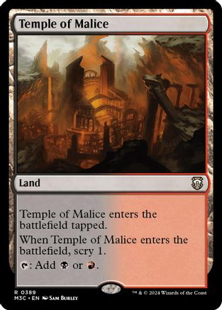 Temple of Malice (389) Ripple Foil - Commander: Modern Horizons 3