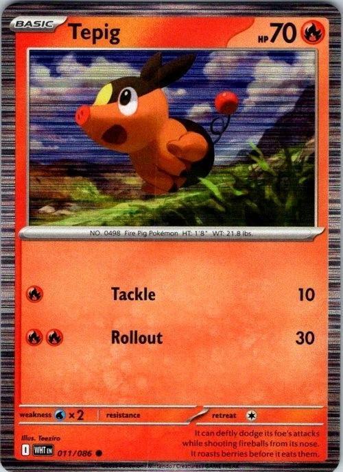 Tepig (11) Holofoil - Miscellaneous Cards & Products