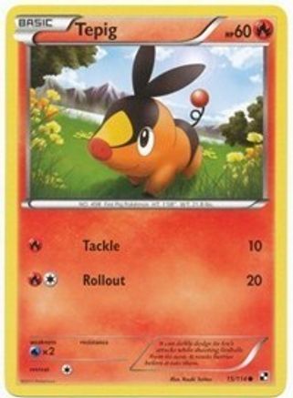 Tepig (Cosmos Holo) (15) Holofoil - League & Championship Cards
