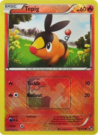 Tepig (League Promo) (15) Reverse Holofoil - Black & White