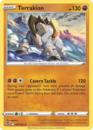 Terrakion (97) Holofoil - Silver Tempest