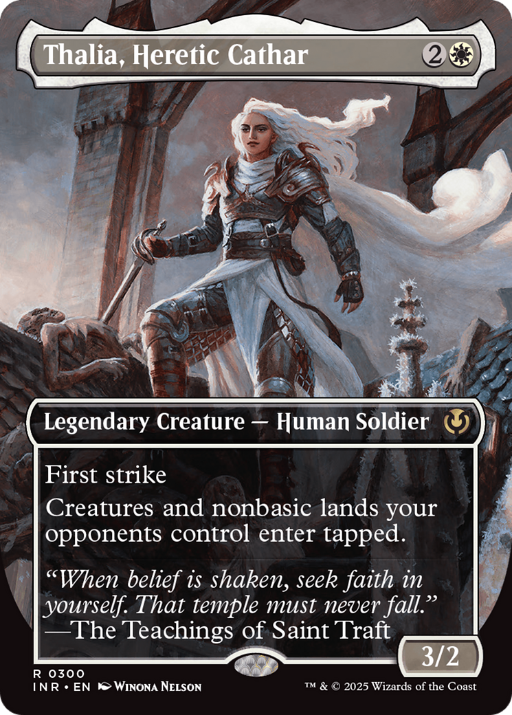 Thalia, Heretic Cathar (Borderless) (300) - Innistrad Remastered