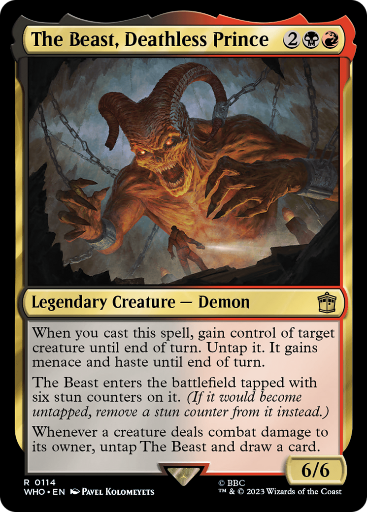 The Beast, Deathless Prince (114) Foil - Doctor Who