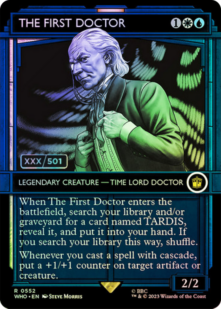 The First Doctor (Serial Numbered) (552) Foil - Doctor Who