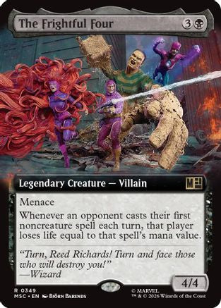 The Frightful Four (Extended Art) (349) - Commander: Marvel Super Heroes