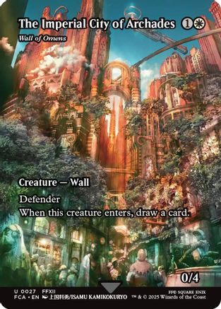 The Imperial City of Archades - Wall of Omens (Showcase) (027) Foil - FINAL FANTASY: Through the Ages