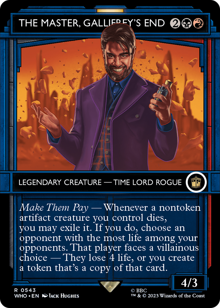 The Master, Gallifrey's End (Showcase) (543) Foil - Doctor Who