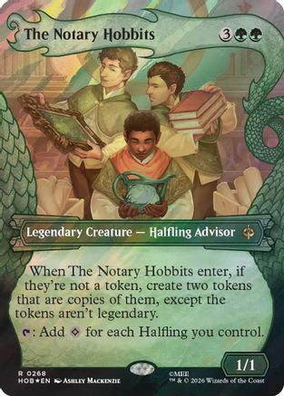 The Notary Hobbits (Showcase) (268) Surge Foil - The Hobbit
