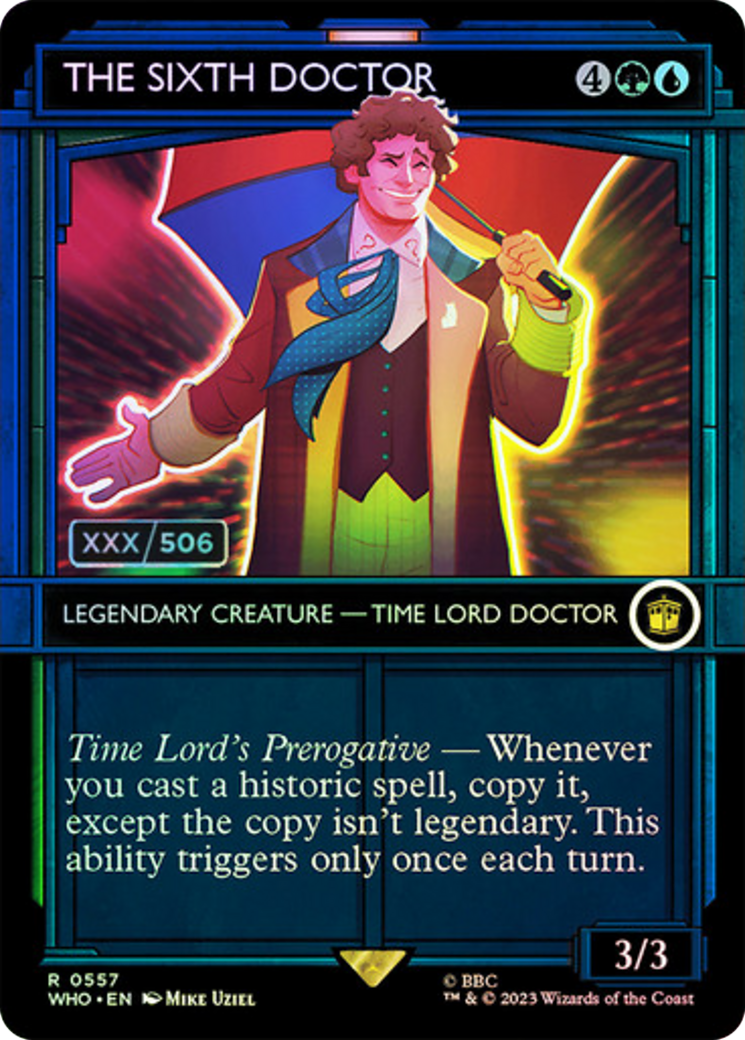 The Sixth Doctor (Serial Numbered) (557) Foil - Doctor Who