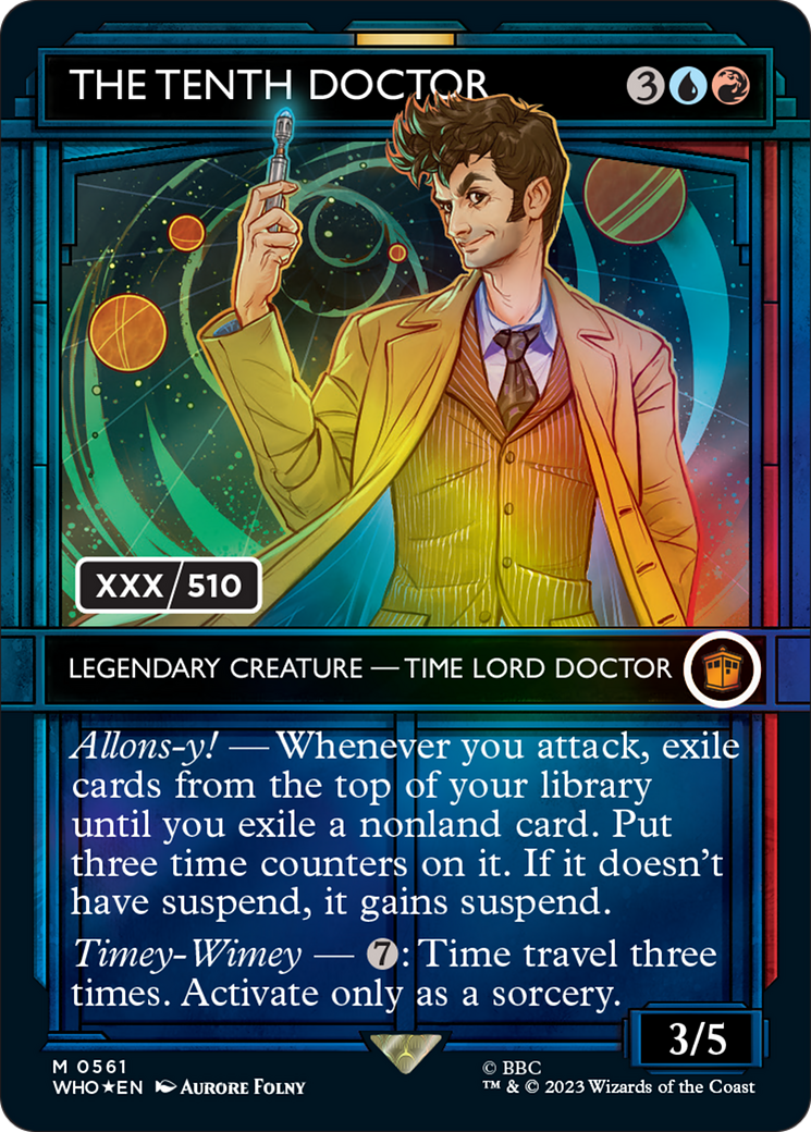 The Tenth Doctor (Serial Numbered) (561) Foil - Doctor Who