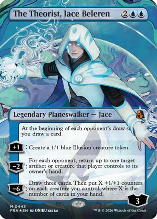 The Theorist, Jace Beleren (Borderless) (Secret Lair Bundle) (443) Foil - Reality Fracture