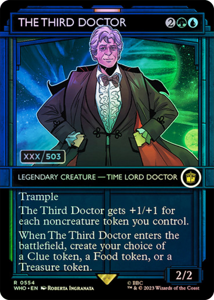 The Third Doctor (Serial Numbered) (554) Foil - Doctor Who