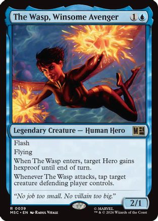 The Wasp, Winsome Avenger (039) - Commander: Marvel Super Heroes