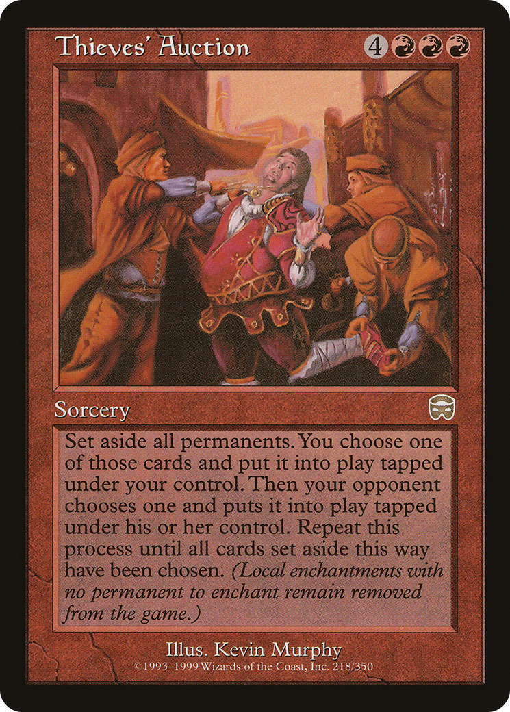 Thieves' Auction (218) Foil - Mercadian Masques