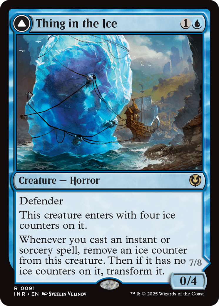 Thing in the Ice // Awoken Horror (091) Foil - Innistrad Remastered