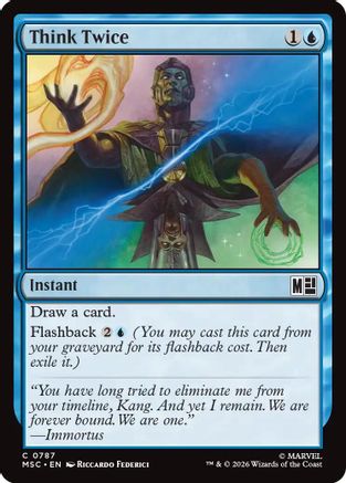 Think Twice (787) Foil - Commander: Marvel Super Heroes