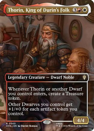 Thorin, King of Durin's Folk (Scene Borderless) (003) Foil - The Hobbit: Eternal-Legal